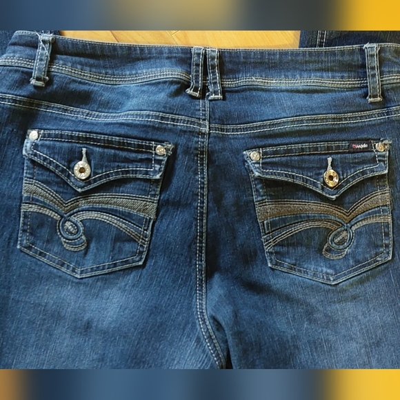 Angels forever young Y2K bootcut jeans. Size 12 long. ( 32 inches) - Picture 2 of 4